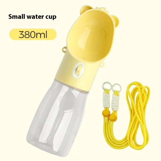 2 In 1 Portable Dog Water Bottle For Small Big Dogs Cat Outdoor Leak-proof Puppy Drinking Bowl With Food Container Pets Feeder Pet Products